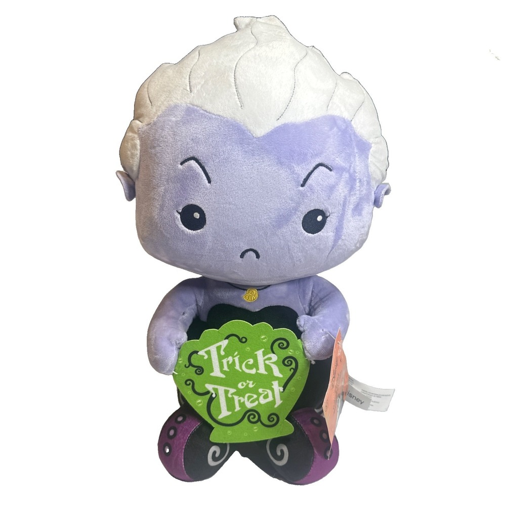NWT Disney Villains Little Mermaid Ursula 18" Plush Halloween Greeter